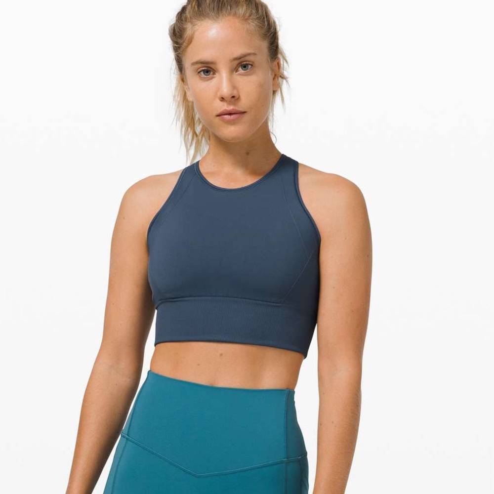 iron blue lululemon ebb to train tank
